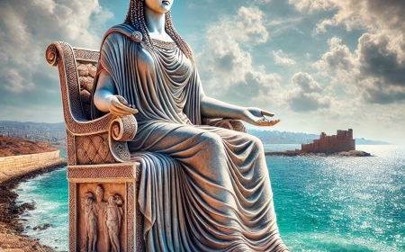 Kraliçe Zenobia'nın Latakya'daki Akdeniz Heykeli