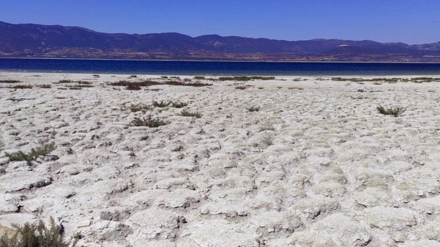 Burdur Gölünde  50 yılda 19 metre su çekildi