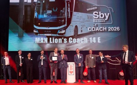 MAN Lion’s Coach E, “2026 Yılının Sürdürülebilir Otobüsü” seçildi