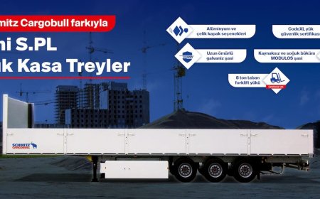 Schmitz Cargobull farkıyla yeni S.PL açık kasa treyler Türkiye’de