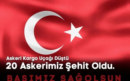 ASKERİ UÇAĞIMIZ DÜŞTÜ 20 ASKERİMİZ ŞEHİT OLDU