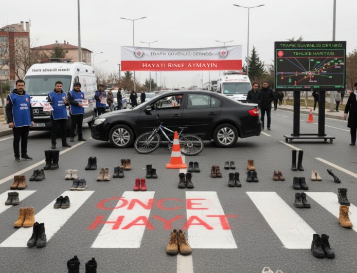 Yaya Geçidi İhlallerine "Dur" Demek İçin Şok Eylem