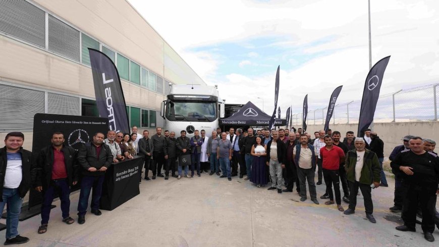 Mercedes-Benz Türk’ün Sağlık Bakım Tırı 6 etkinlikte 2.775 şoföre ulaştı