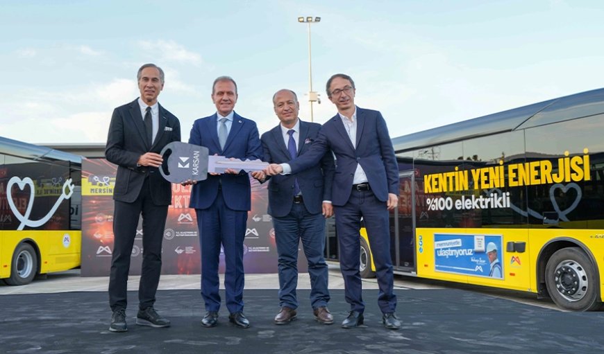 Karsan, Mersin Büyükşehir Belediyesi’ne 17 Adet e-ATA Otobüs  Teslim Etti!