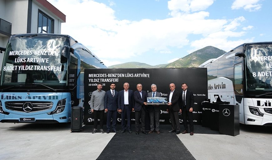 Lüks Artvin Seyahat Filosuna 8 adet Mercedes-Benz otobüs kattı!