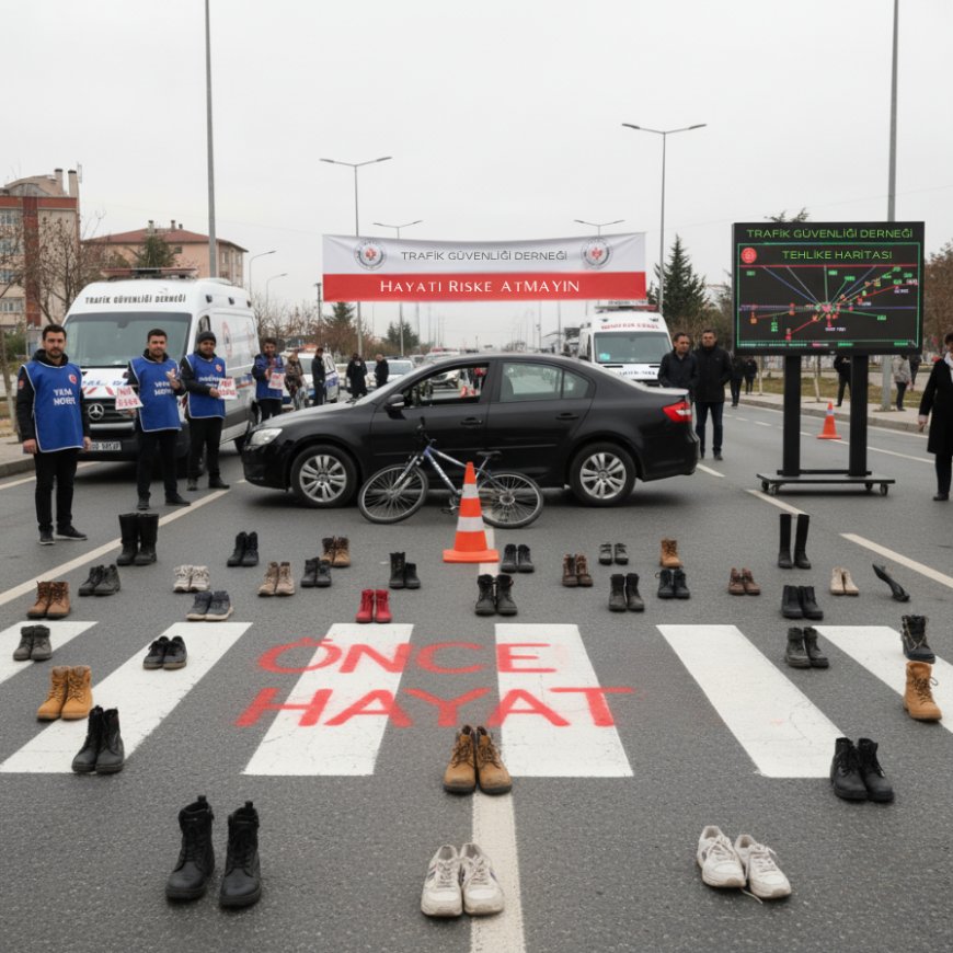 Yaya Geçidi İhlallerine "Dur" Demek İçin Şok Eylem